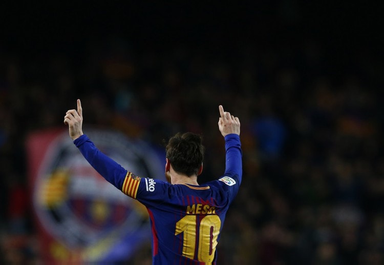 Online betting fans of Barcelona are delighted with Lionel Messi's winning goal against Atletico Madrid