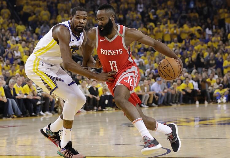 SBOBET odds predict a high-scoring game for both Kevin Durant and James Harden in Game 7