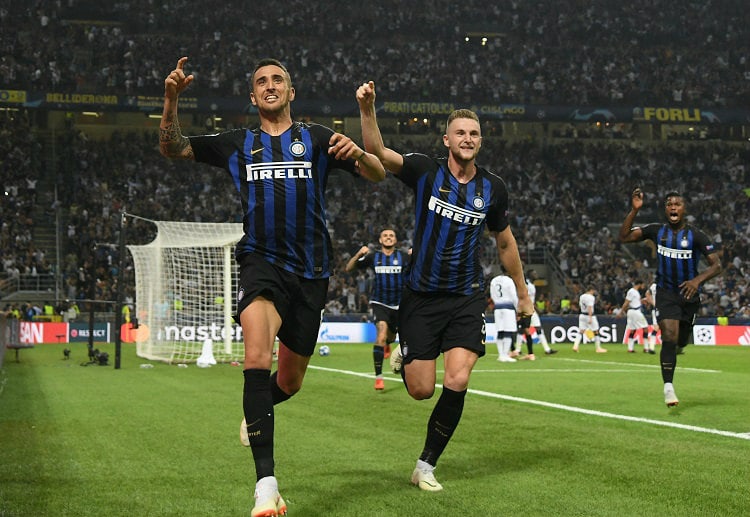 Matias Vecino's header secures the win for Inter against Tottenham in the Champions League