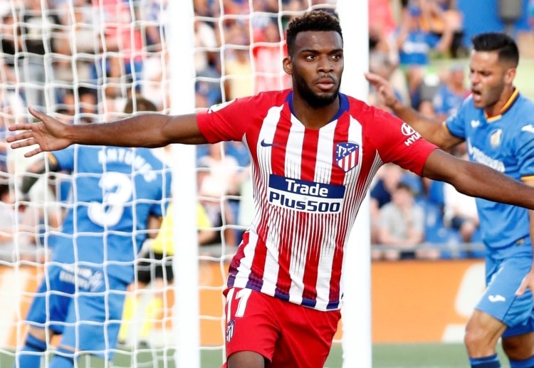 Thomas Lemar có được bàn thắng cá cược bóng đá đầu tiên cho Atletico Madrid