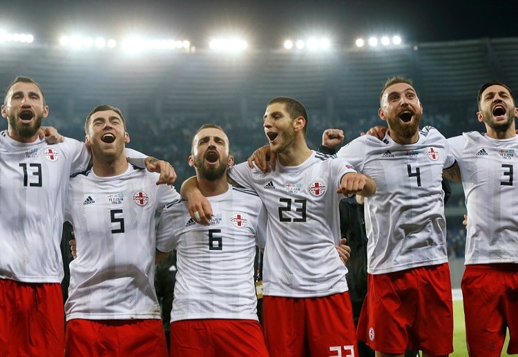 Georgia have beaten Kazakhstan to seal a promotion to League C in the UEFA Nations League