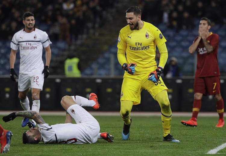 AC Milan's Gianluigi Donnarumma has hindered AS Roma from winning in their recent Serie A battle at Stadio Olimpico