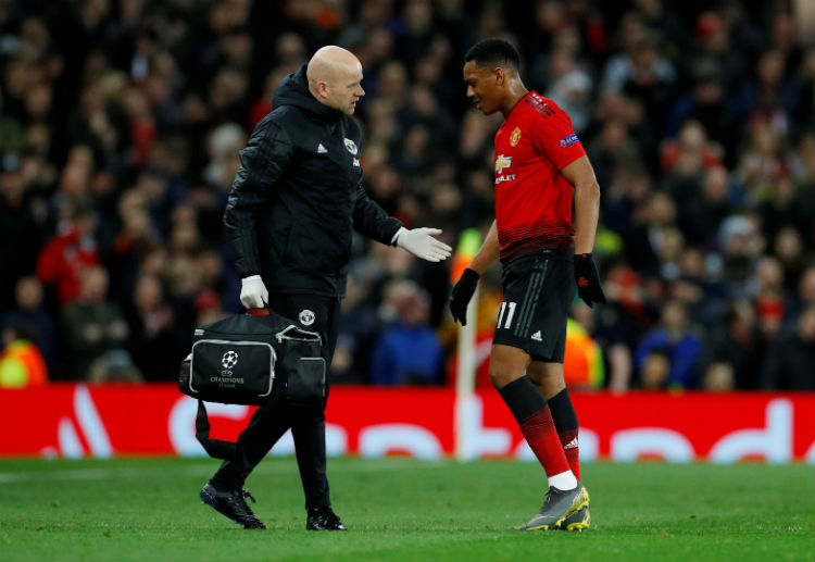 French forward Anthony Martial is not fit to play the second leg of the Champions League round of 16 against Paris Saint-Germain