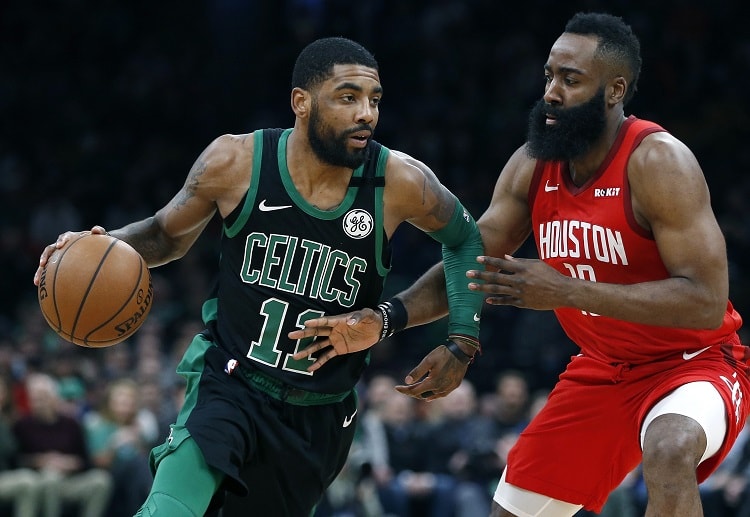 Kyrie Irving goes head-to-head against James Harden to help Boston Celtics seal a victory against Houston Rockets in NBA