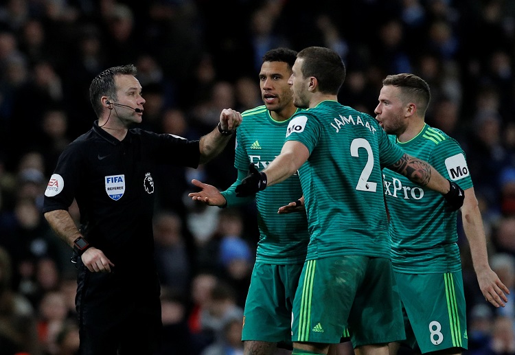 Watford players are left disappointed with their 3-1 defeat against Manchester City in recent Premier League clash