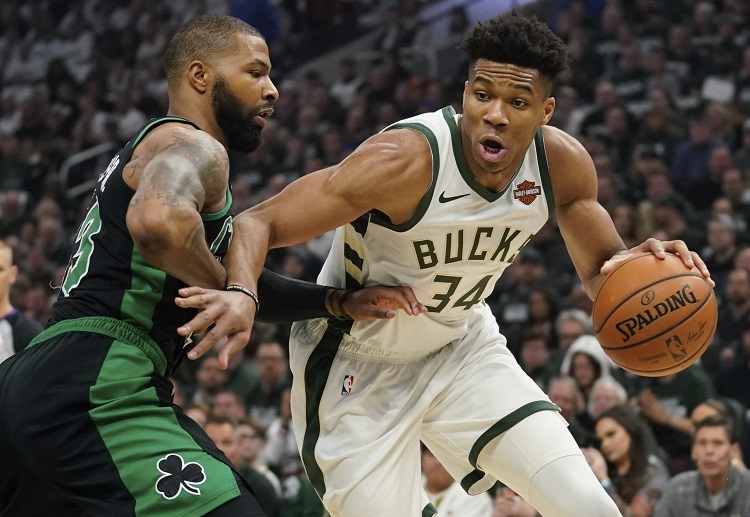 Giannis Antetokounmpo faced a tough Game 1 in the hands of NBA threat the Boston Celtics