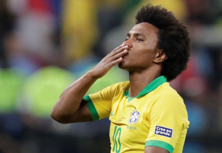 Willian feels delighted after helping Brazil thrashed Peru, 0-5, in their final group stage game in Copa America