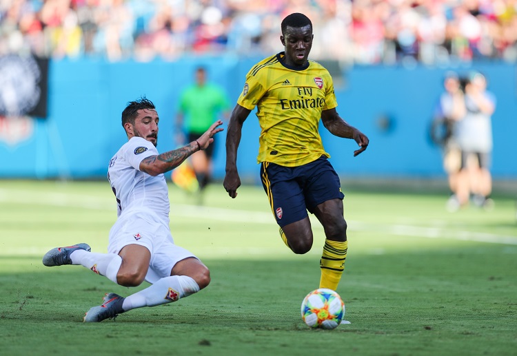 Eddie Nketiah mencetak dua gol dalam laga ICC