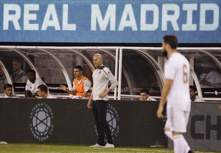 Zinedine Zidane is visibly furious after their humiliating International Champions Cup loss