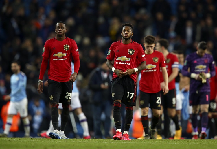 Manchester United look dejected as Manchester City advance to the final of EFL Cup to face Aston Villa