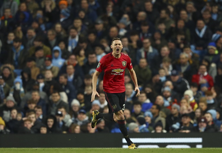 Nemanja Matic scored the only goal of the EFL Cup clash between Manchester United and Manchester City