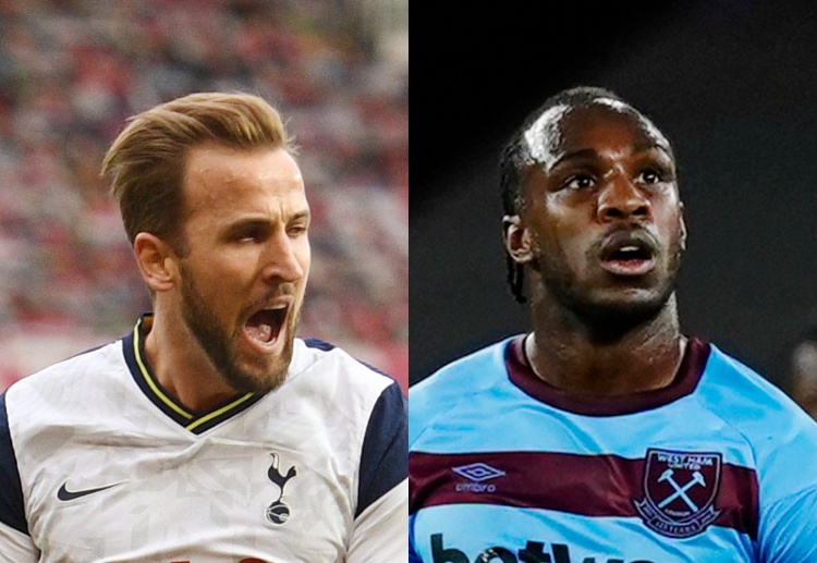 Harry Kane and Michail Antonio face off in the Premier League when Spurs take on West Ham this weekend