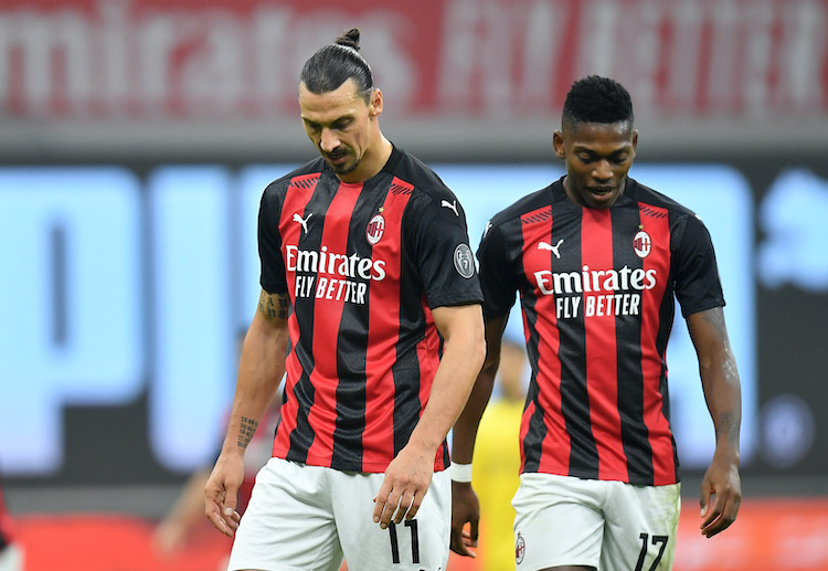 Zlatan Ibrahimovic scores in the last minute to salvage a point for AC Milan in Serie A