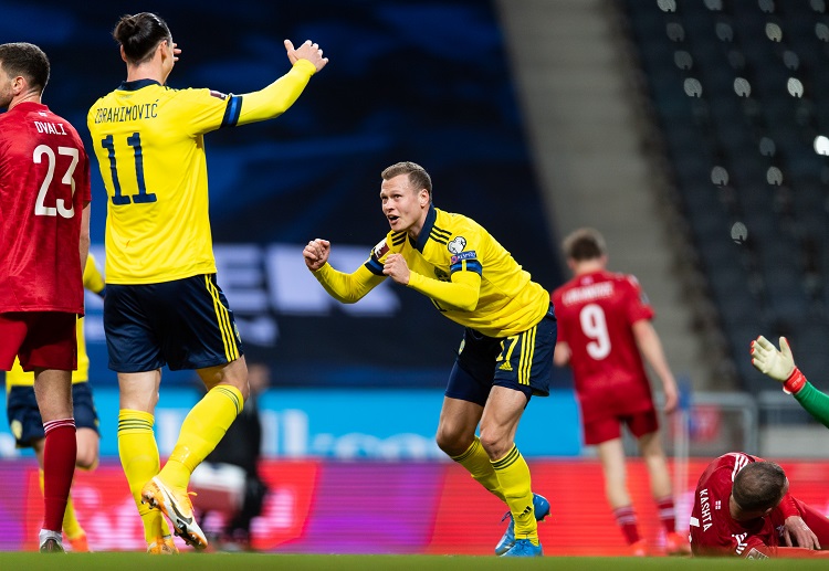 Victor Claesson bawa Swedia menang atas Georgia di kualifikasi Piala Dunia 2022