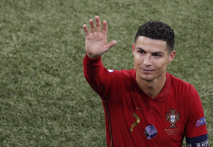 Cristiano Ronaldo gestures after Portugal's Euro 2020 match against France