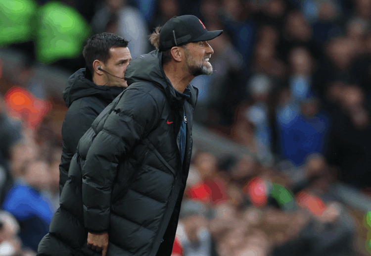 Head coach Jurgen Klopp was sent off after receiving a red card during a match against Manchester City in Premier League