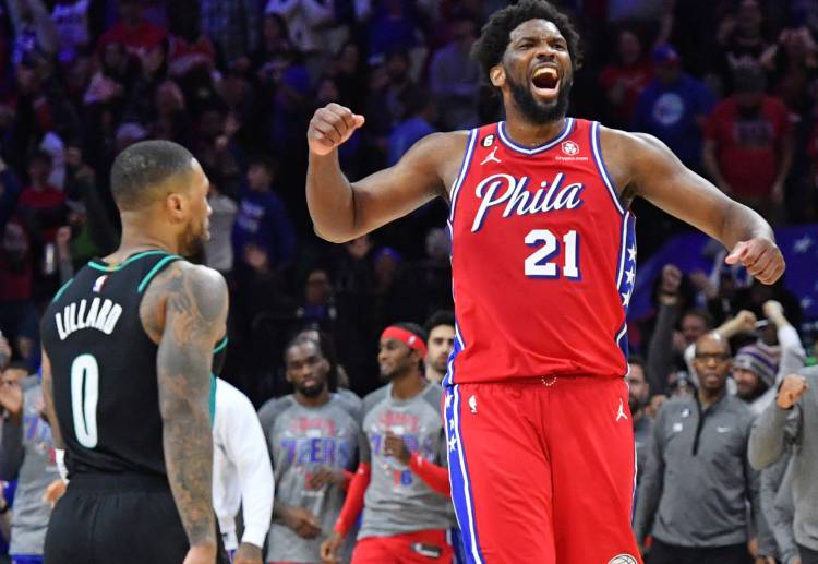 Philadelphia 76ers star Joel Embiid leads the NBA in scoring averaging at 33.4 points per game