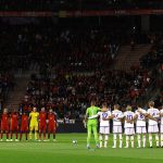 The match between Belgium and Sweden was called off at halftime with a score of 1-1