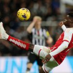 Arsenal's Bukayo Saka will aim to score against Burnley in the Premier League