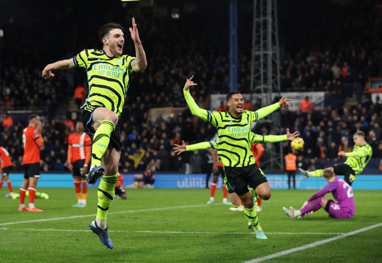 Declan Rice is Arsenal's player-of-the-match following his Premier League winner at Luton Town