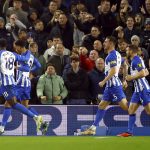 Brighton hiện đang xếp thứ 8 trên BXH Premier League 2023/24