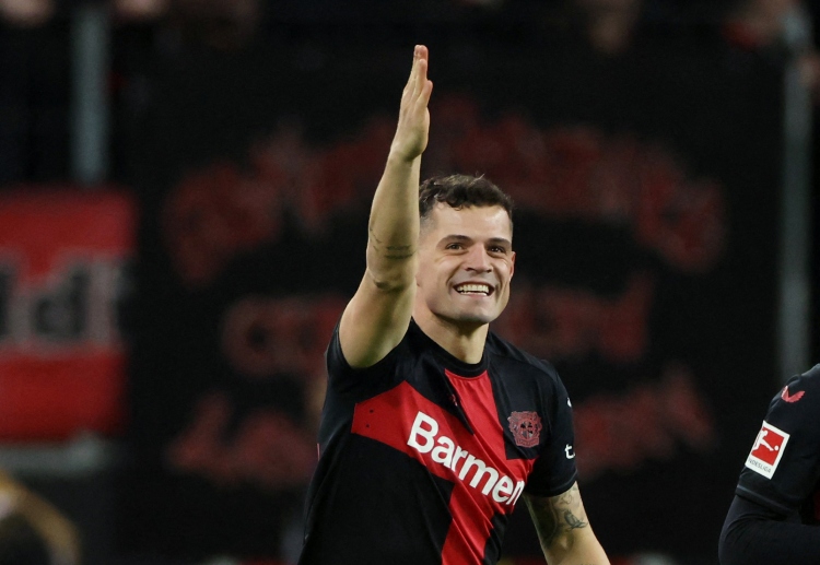 Granit Xhaka will aim to help Bayer Leverkusen continue their unbeaten streak in the Bundesliga