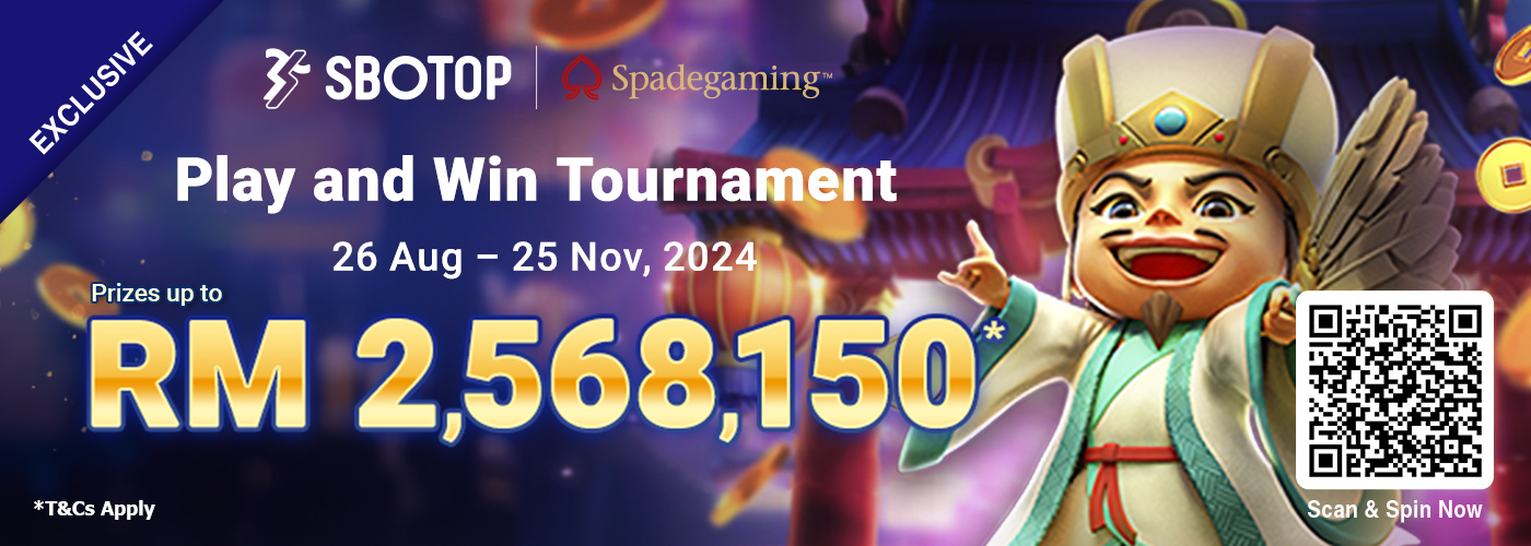 SPADEGAMING PLAY AND WIN TOURNAMENT