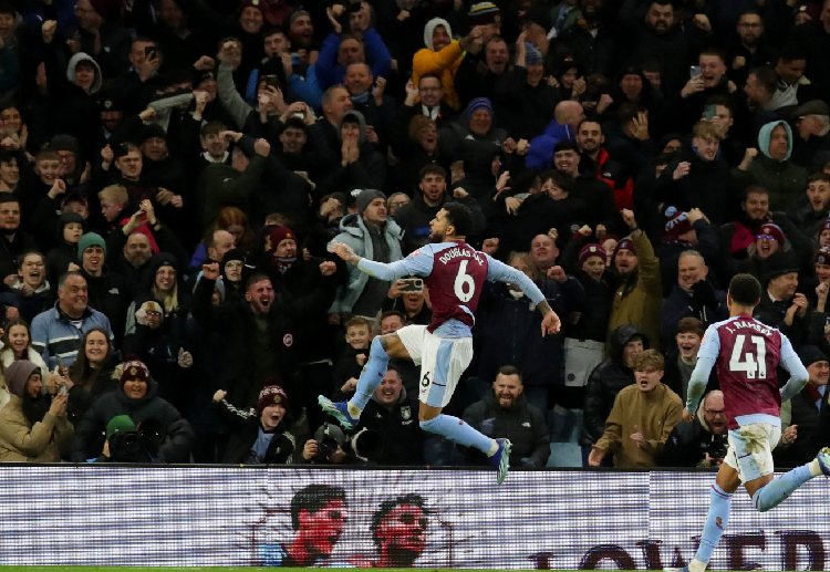 Douglas Luiz will miss their Premier League clash against Arsenal after picking up his tenth yellow card of the season