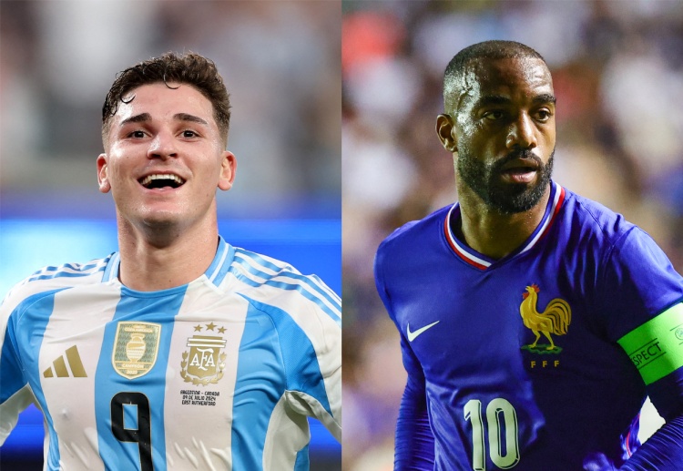 Argentina’s Julian Alvarez and France’s Alexandre Lacazette are prepared for the Olympics 2024
