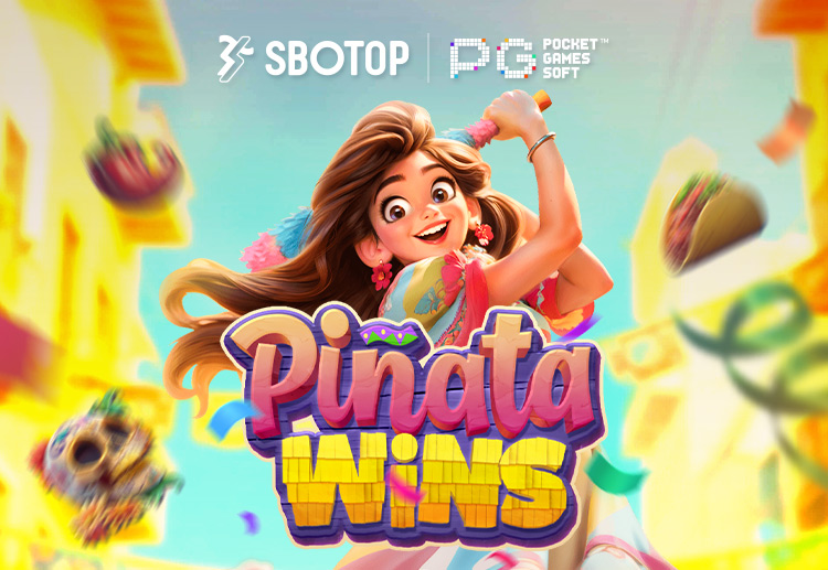 Enjoy wilds, free spins, and a 96.75% RTP in SBOTOP’s Pinata Wins slot game