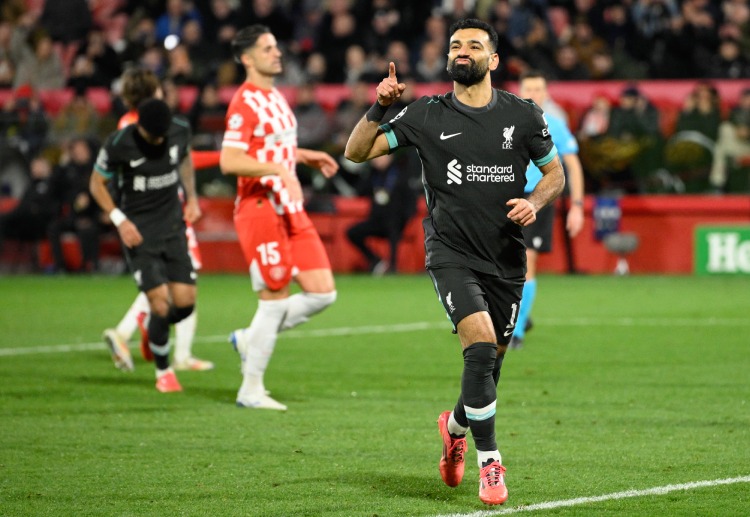 Mohamed Salah scored his second goal in the Champions League during Liverpool’s match against Girona